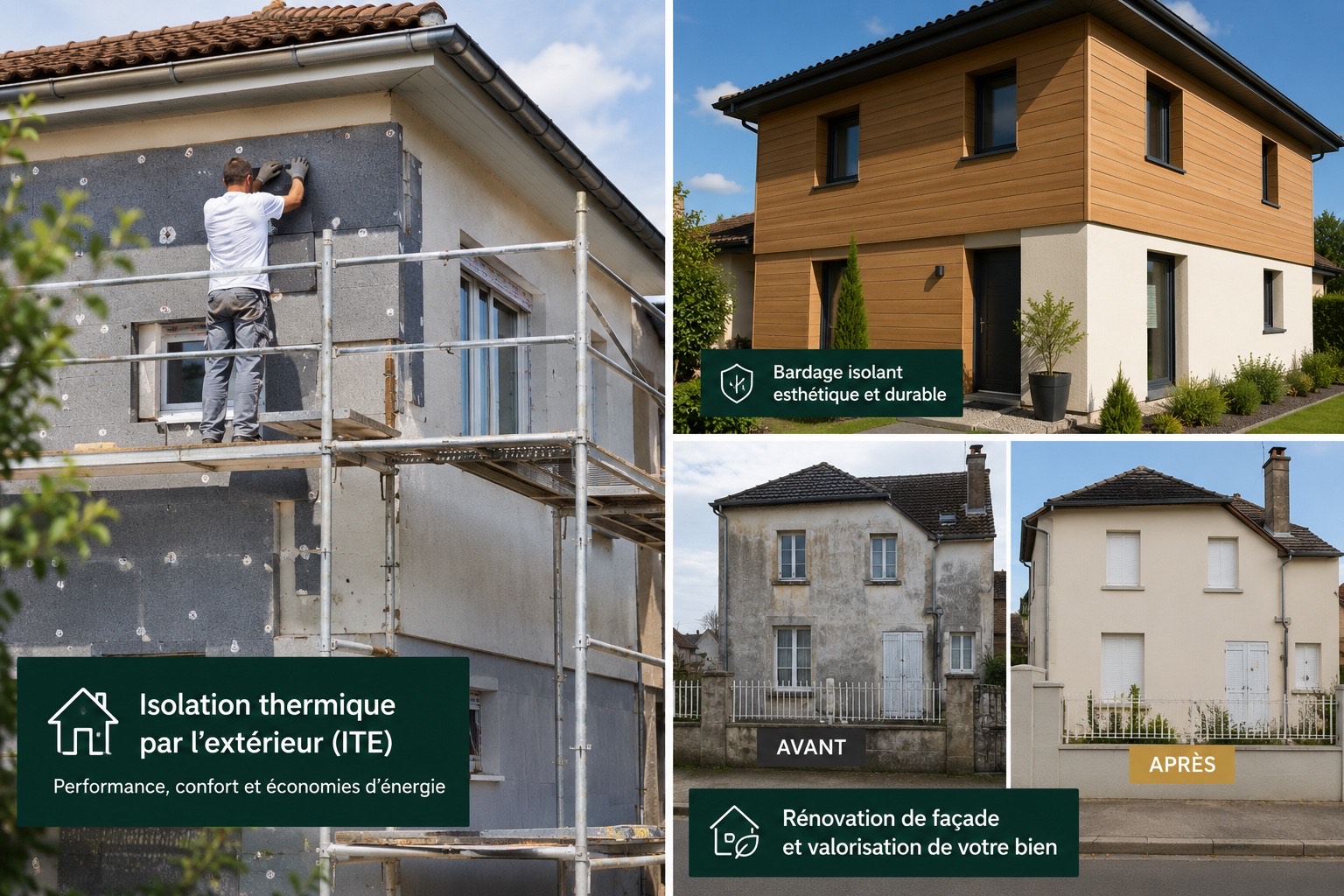 Travaux d’isolation extérieure sous enduit sur maison individuelle à Laval en Mayenne